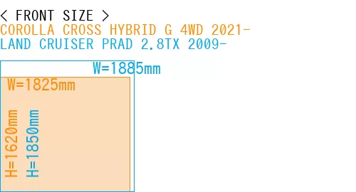 #COROLLA CROSS HYBRID G 4WD 2021- + LAND CRUISER PRAD 2.8TX 2009-